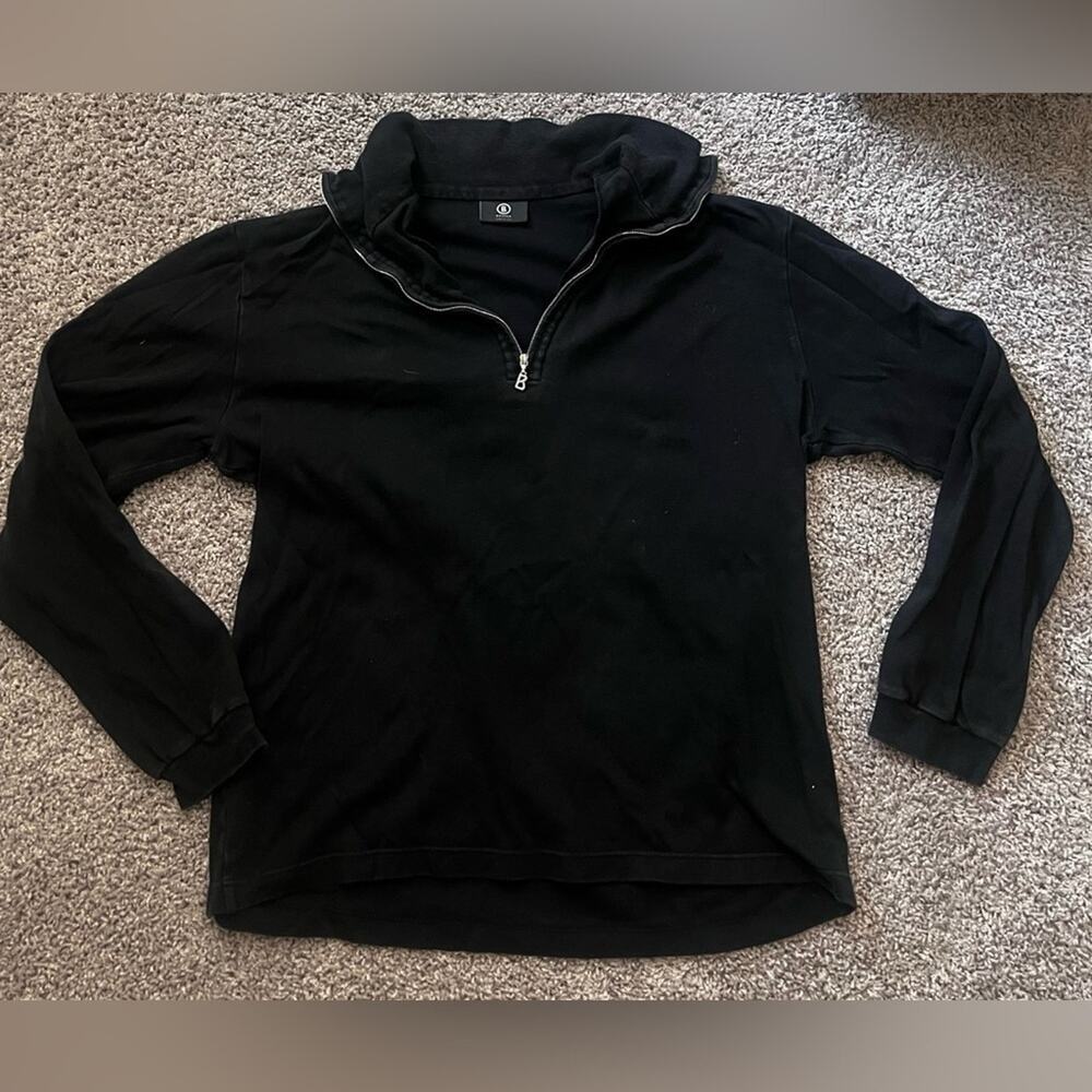 Bogner Black Quarter-Zip Jacket - Size Large
